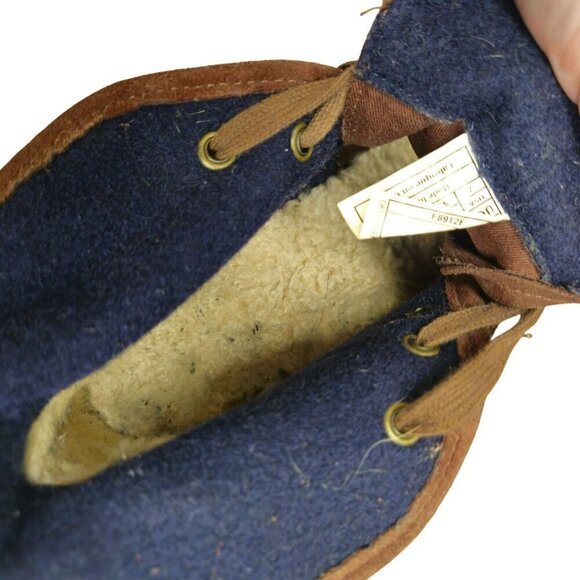 Ugg Chocolate Brown Suede Leather Heeled Ankle Boots Sz 7 Wool Sheepskin‎ Warm - Picture 9 of 11